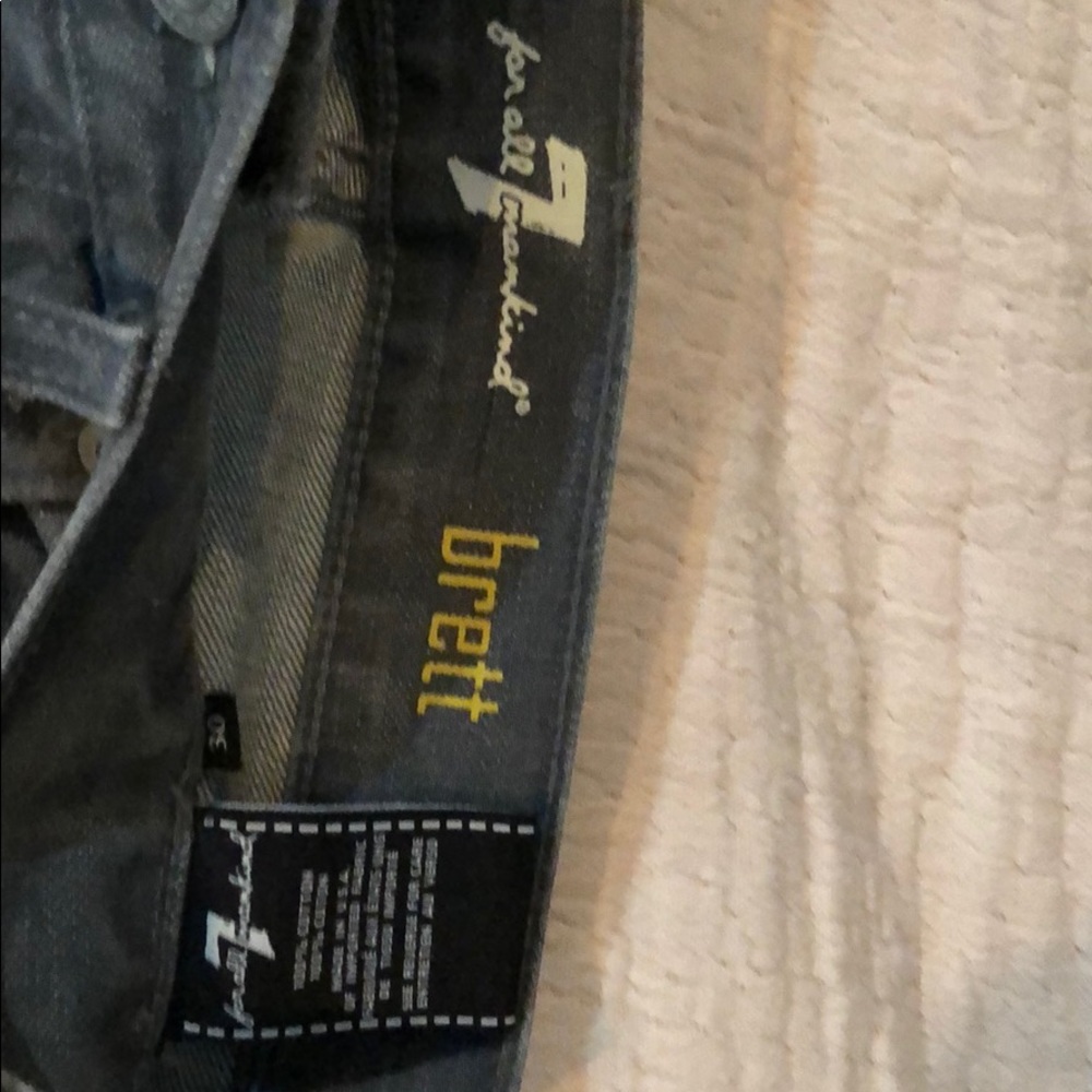 7 for all mankind Bootcut Jeans: Gray, Waist: 30 - Picture 3 of 4